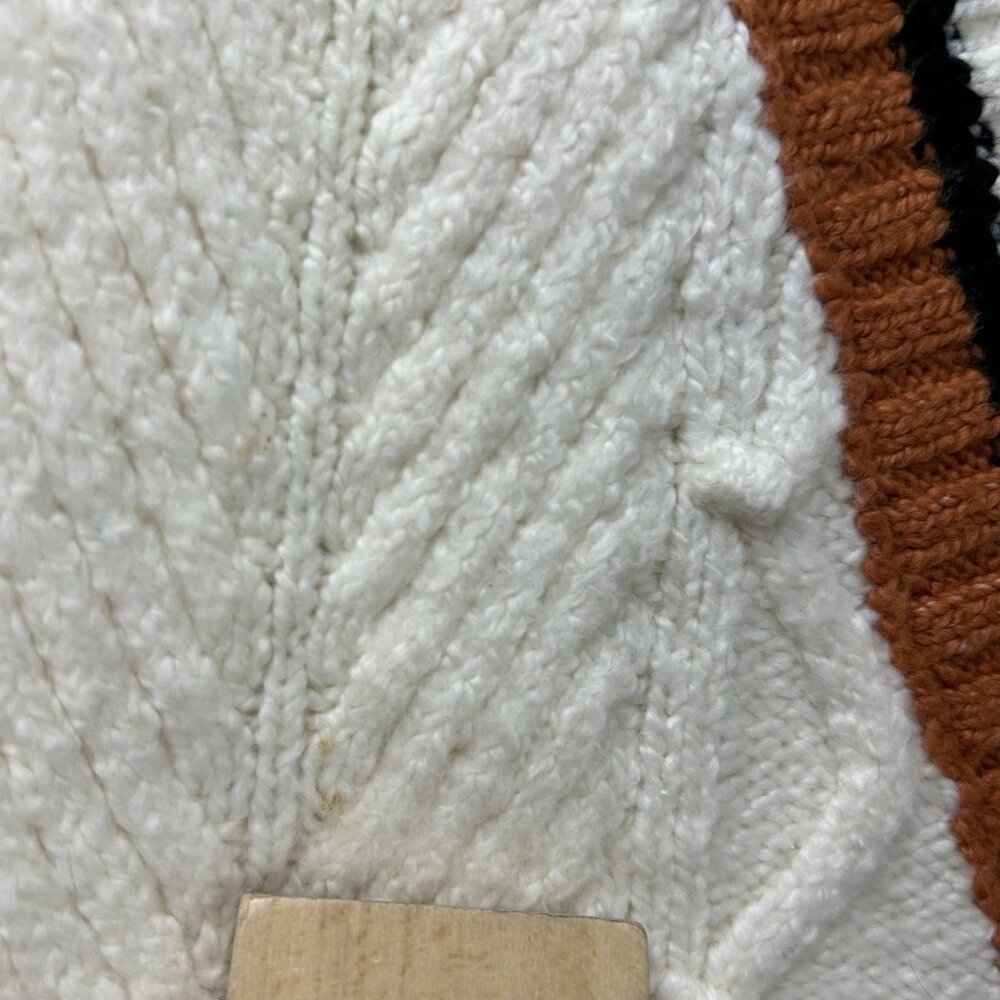 Maeve Anthropologie Willa Cable Knit Vest Size Medium Oversize Preppy Cozy - Picture 14 of 16